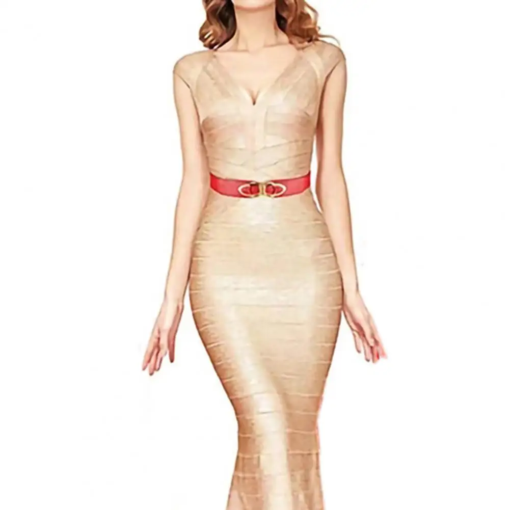 

Модный однотонный женский пояс из искусственной кожи, высокопрочный корсет, широкий пояс для повседневного ношения