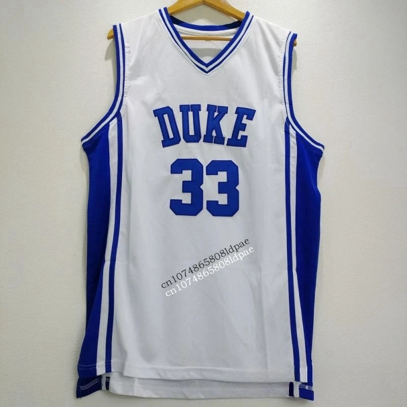 Basketball Jersey Men Oversize 33 Hill Duke University Embroidery Sewing Breathable Athletic Sports Street Hip Hop Sportswear