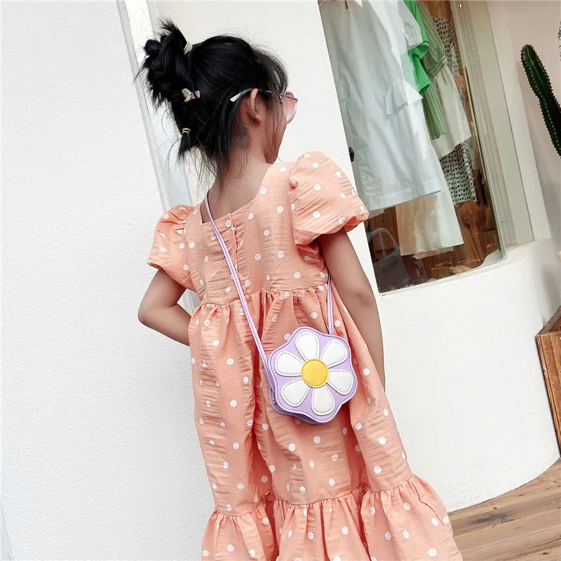 Little Girl Princess Bag Girl Baby Bag Autumn and Winter Fashion Cute Super Cute Children Messenger Bag Flowers Bags for Girls