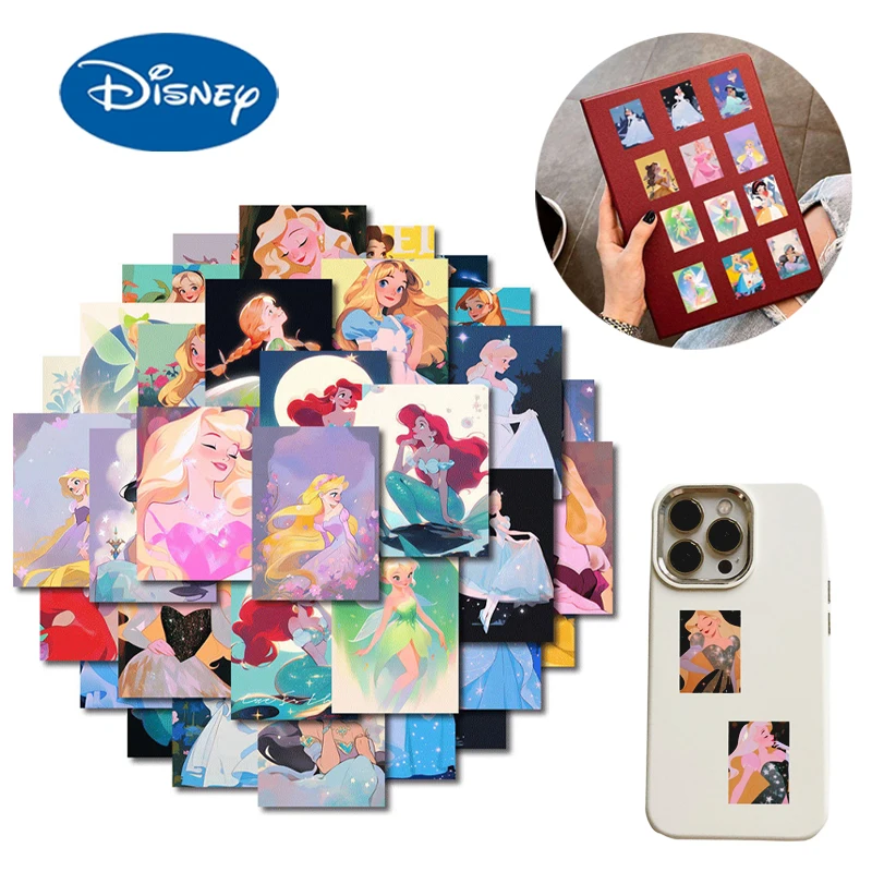 

100pcs Disney Princess Stickers Cinderella Sleeping Beauty Cartoon Girls DIY Laptop Luggage Phone Diary Stationery Sticker Gifts