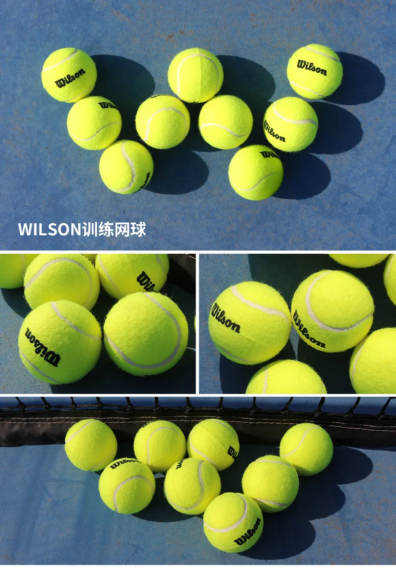 Tennis Balls 3/5/10pcs/lot Wilson Training Ball Game Tennis Ball Machine Resistant to Playing Non-Pressure Constant Pressure Tennis