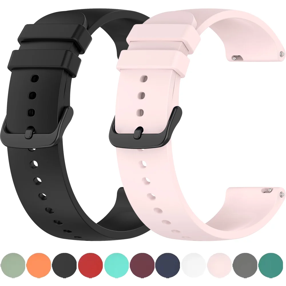 22mm Sports Silicone Watch Band - Premium Strap and Bracelet Replacement