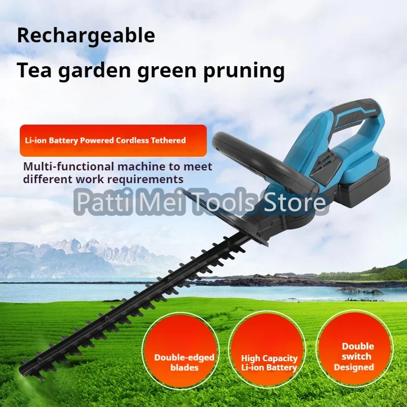 Brushless Hedge Trimmer Lithium Wireless Green Tea Leaf Pruning Saw Garden Trimmer  For Makita Battery 4