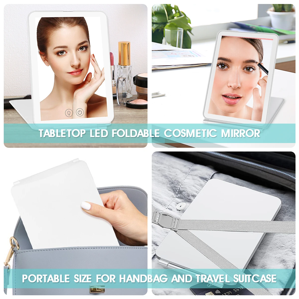 Portable Foldable Travel Makeup Cosmetic Mirror 6 Portable Foldable Travel Makeup Cosmetic Mirror 6