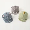 Cute Animal Baby Baseball Hat Cartoon Dinosaur Rabbit Infant Peaked Cap Solid Color Kawaii Soft Brim Kids Sun Hats 1