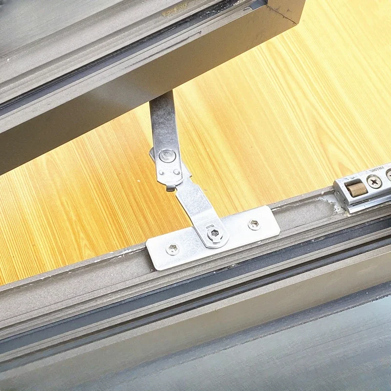 Alumínio Window Limit Stop Safety Lock Non-drilling Casement Janela e Porta Ventilação Posicionamento Suporte