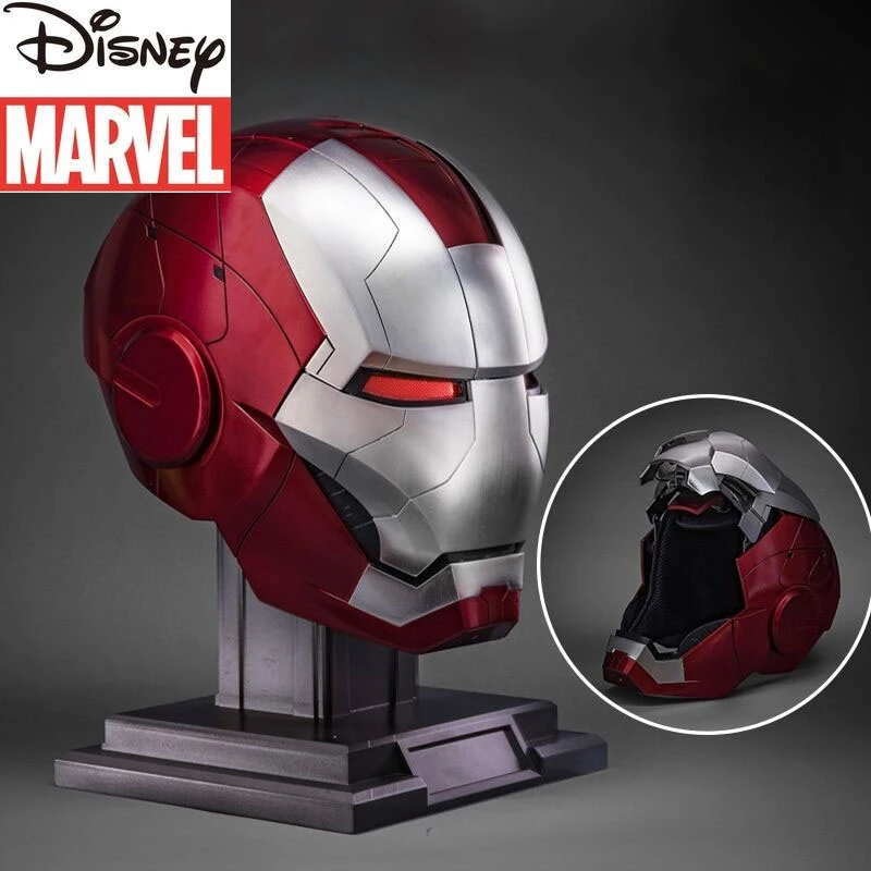 Marvel Cosplay Iron Man MK5 Helmet 1:1 Electric Multi-piece Opening and Closing English Voice Remote Control Role-playing |