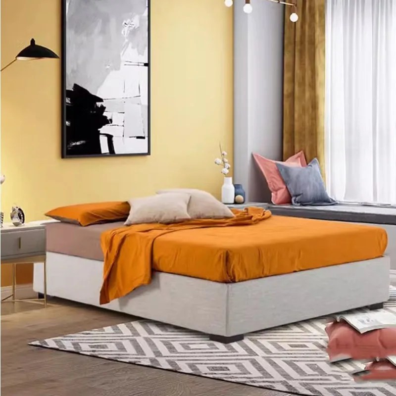 Floor Hotel Beds Upholstered Design Wooden Double Frames Queen Bedroom Full Size Camas De Dormitorio Bed Design Furniture