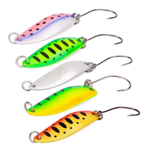 Artificial Bait 2.5g Trout Spoons Spinner Metal Fishing Lure Spoon Kits  Trout Bass Spoons Small Hard Sequins Spinner Spoon - AliExpress