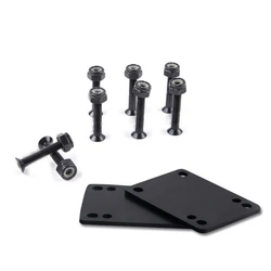 2pcs Skateboard Risers Pads with Screws and Nut Soft Shock Absorption Pads Longboards Rise Pads Skateboard Accessories G99D