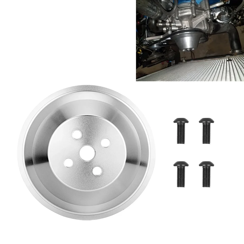 Small Block Ford Non-Ribbed Serpentine Water Pump Pulley