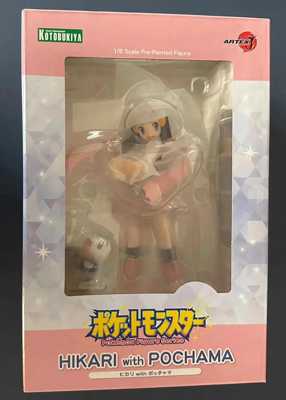 Kotobukiya-Série Figura Pokémon, Hikari com Pochama Hlkari Kotobukiya-Série Figura Pokémon, Hikari com Pochama Hlkari