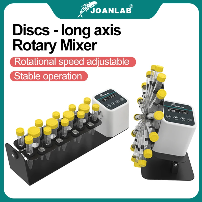 JOANLAB Long Axis Rotary Mixer 1.5/2/15/50ml Blood Mixer 360°Disc Tilt