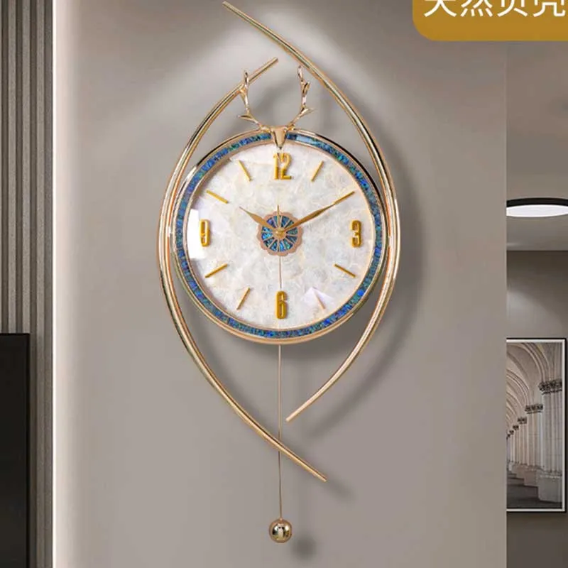 

Simple Minimalism Wall Clocks Originality Fashion Wall Clocks Living Room Light Luxury Reloj Pared Decorativo Home Decoration