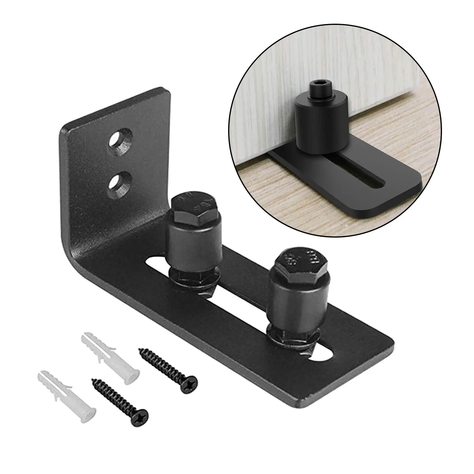 Smoothly Sliding Barn Door Bottom Guide Adjustable Floor Guide Roller