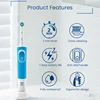 Oral B D100 Electric Toothbrush 2D Vitality Cleaning Teeth Brush Waterproof Electronic Teeth Brush Inductive Charger With Timer 3