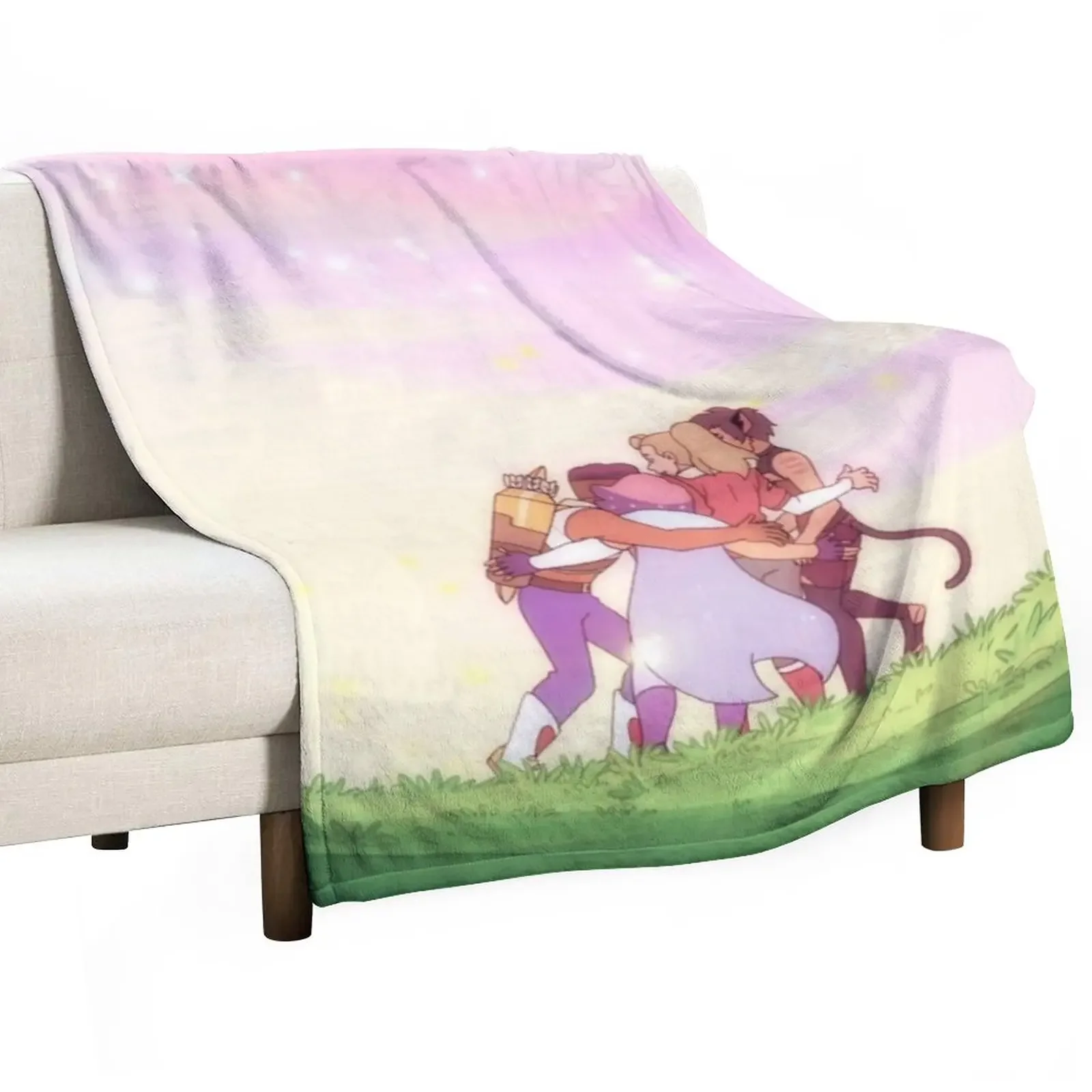 

Best Friends Squad Hugging Throw Blanket Travel sofa bed Thins Kid'S Blankets