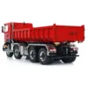 1/14 Hydraulic Full RC Dump Truck 8x8 Roll on off Dumper Tipper 3-speed Transmission Differential Lock Axles Light Sound Trucks 5