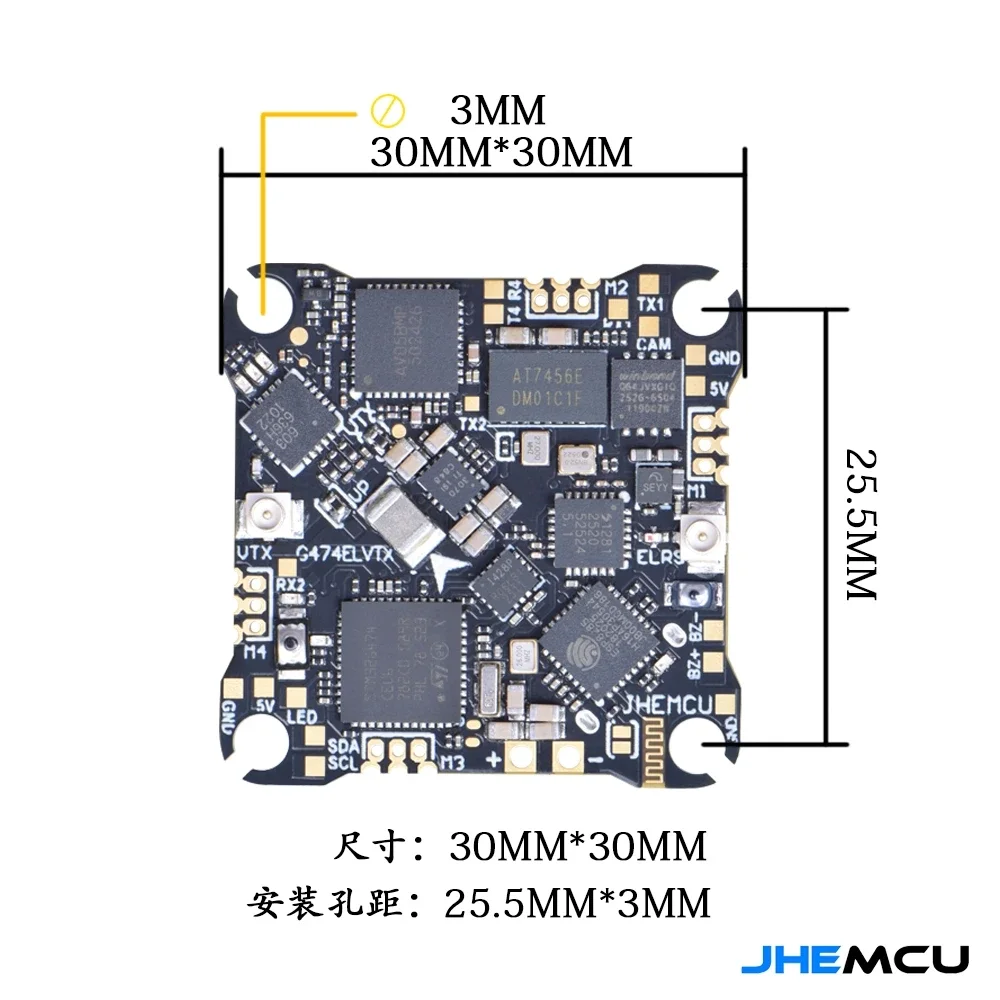 JHEMCU G474ELVTX AIO 1-2S 12A ELRS 2.4G VTX 400MW