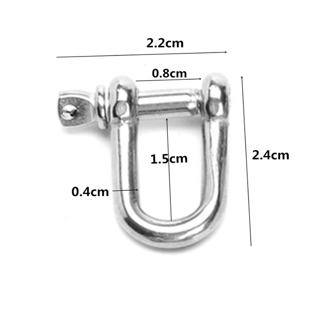 M4-M14 A2 En Acier Inoxydable 304 Antirouille Dee Manilles D Manille Vis  Broche D Type Mousqueton Connecteur strucTow Levage De Levage - AliExpress