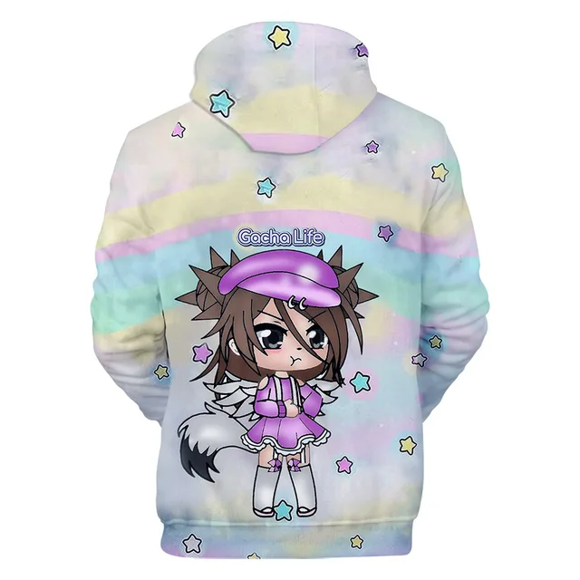 Novo casal hoodie popular jogo gacha life 3d impressão moletom masculino e  feminino meninos e meninas bonito harajuku esportiva