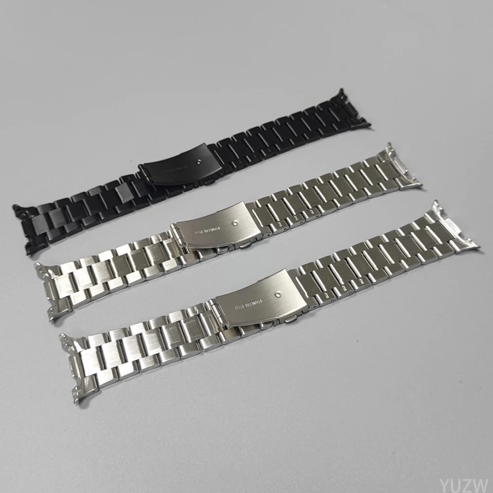 Premium Stainless Steel Smartwatch Band - Elegant Metal Bracelet Replacement Strap