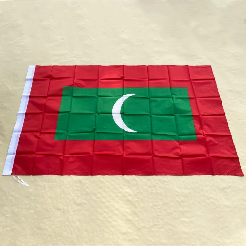 EOODLOVE FLAG Maldives Flag 90x150cm High Quality Indoor and Outdoor Festival Celebration Hanging Decorative Flag
