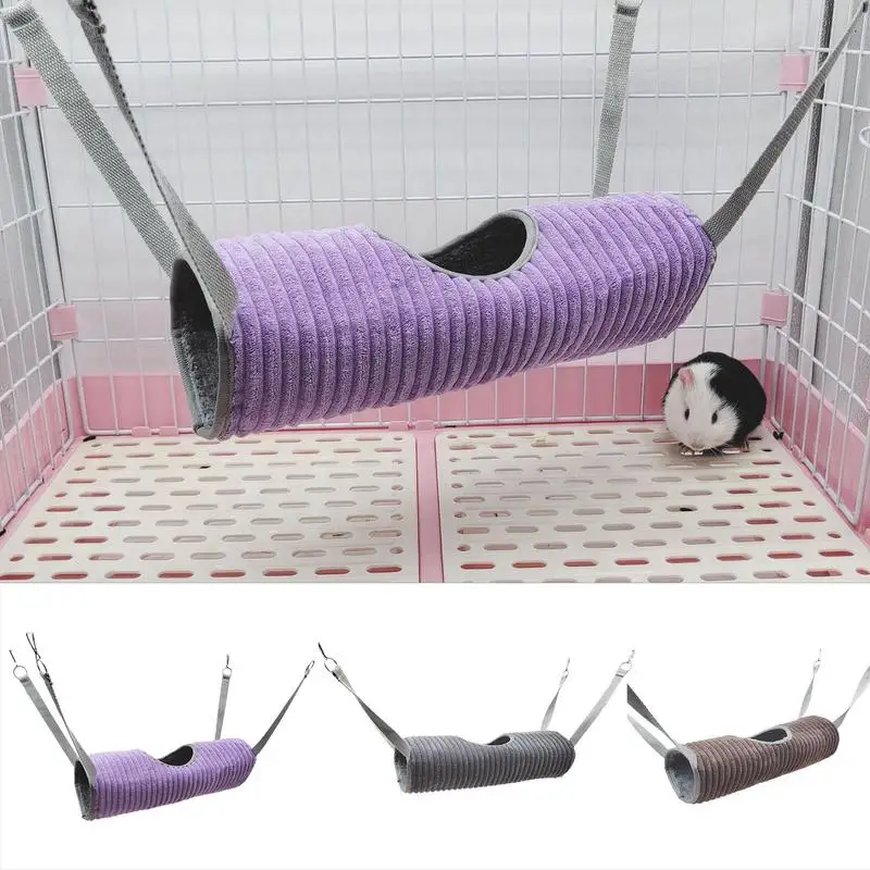 Ferret Hammock Designer Pet Hammock Cotton Mouse Ferrets Soft Small Pet Hideout Tunnel Cave Bed for Hamster Puppies Accessories small pet tunnel