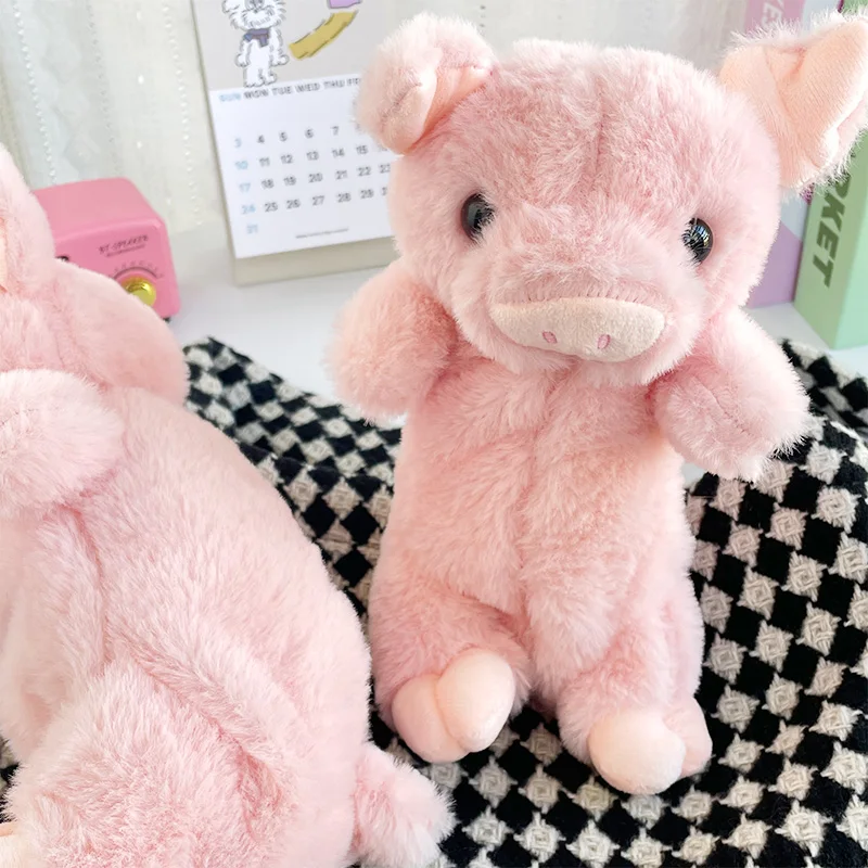 Pencil case Pen Pencil Case Stationery Organizer student girl cartoon animal piggy pencil bag high capacity plush stationery bag desktop storage school supplies