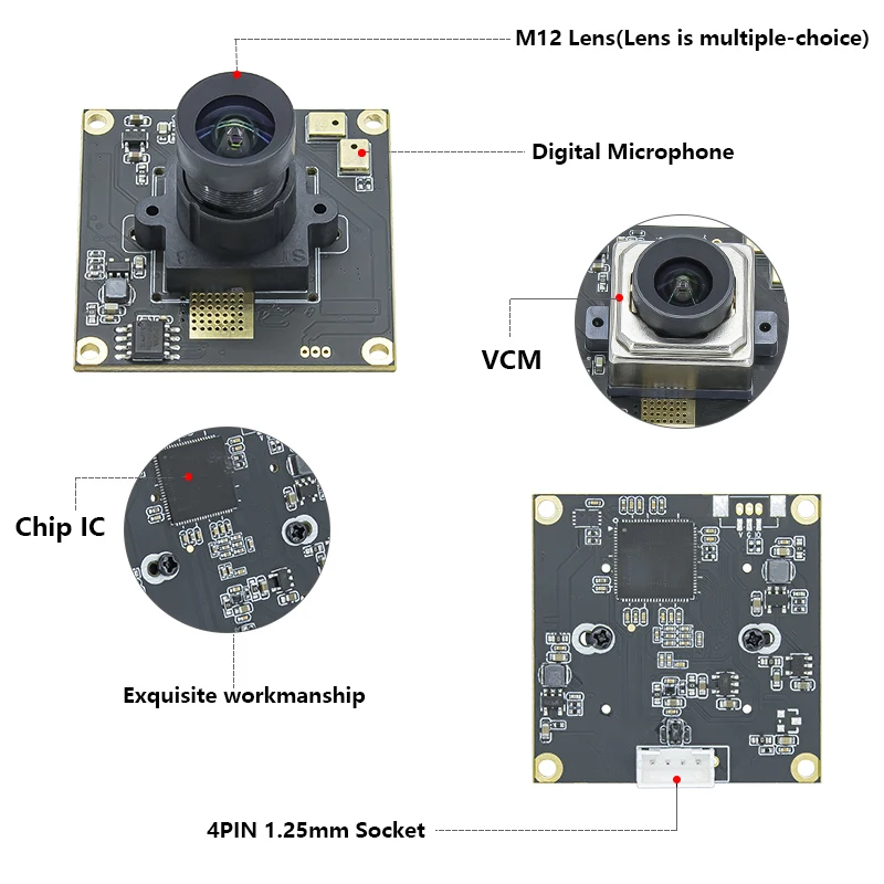 12 megapixel Sony IMX577 high-speed 120 frame USB2.0 autofocus camera module 4