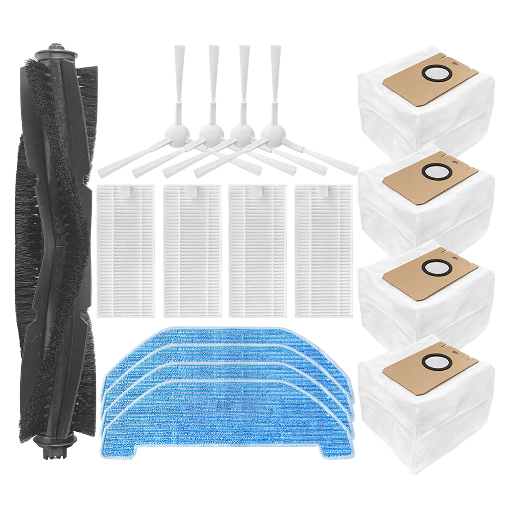 

Main Brush Side Brush Filter and Mop Cloth Replacement Parts Kits for NEABOT Q11 Intelligent Robot Vacuum Cleaner