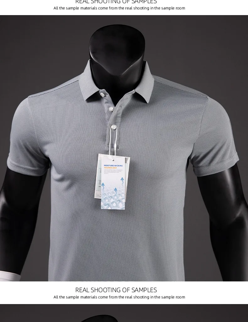 Polo Shirt Men Casual Solid Breathable Shirt Reflective Strip Sleeve Summer Sportswear Quick Dry Jerseys Tops Camisa Polo Shirts 12 S11bb7cbb8c164ab5a2e1138a6e92c411W