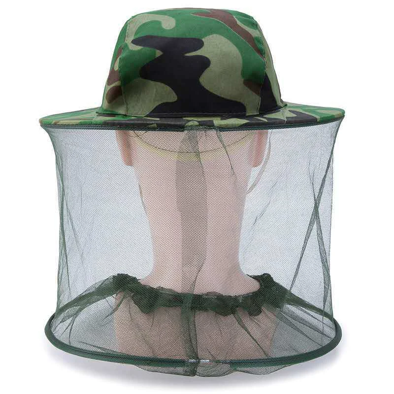 Mosquito Proof Hat Fisherman Hat Fishing Hats Camouflage Male Fishing Hat Anti-bee Insect Anti-mosquito Net