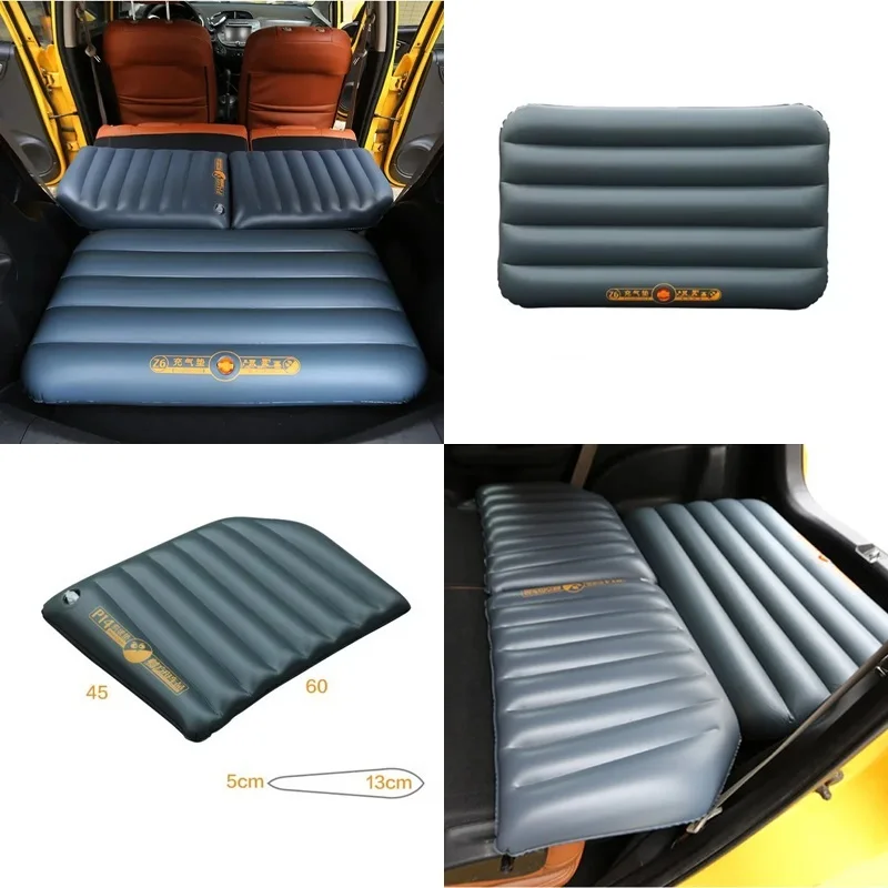 Car Trunk Inflatable Mattress Folding Travel Vehicle Supplies Accessories Rear Seat Slope Pad Air Mat Sleeping Mattress
