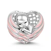 DIY Jewelry Blue Baby Bottle Shoes, Baby Carriage Charm Beads Making Fit Original 925 Sterling Silver Bracelet Necklace 6