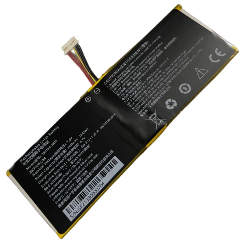 

New For Chuwi Hi10 Go CWI513 356184-2S1P Laptop Replace Battery 7.6V 4000mAh For Chuwi Hi10X CWI529 Netbook Tablet PC