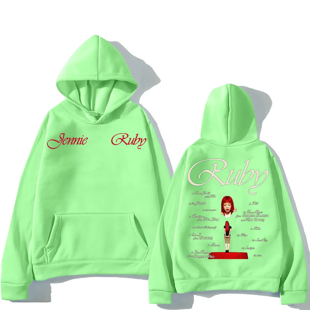 2025 New Jennie Kpop Hoodie Jennie Ruby 1st Album Tracklist