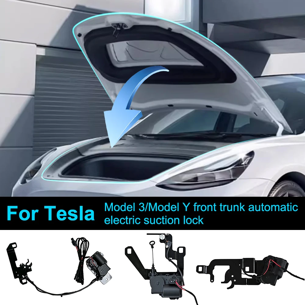 HEBERUCK Power Frunk Per Tesla Model Y - Chiusura Automatica Elettrica Per Bagagliaio Anteriore - Foto 4