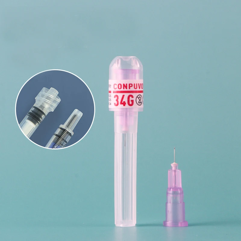 

100PCS 34G needle Piercing Transparent Syringe Injection glue Clear Tip Cap For Pharmaceutical needle Tools