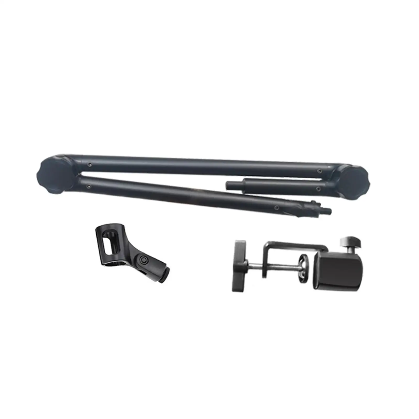 3/85/8 나사산으로 조절 가능한 마이크 암, 헤비 듀티 붐 암 마이크 스탠드 (라디오, 비디오, 게임, 팟캐스트, 스튜디오용)