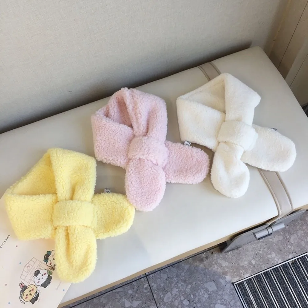 패션 따뜻한 어린이 겨울 스카프 부드러운 목 워머 귀여운 두꺼운 어린이 숄  소년 소녀용