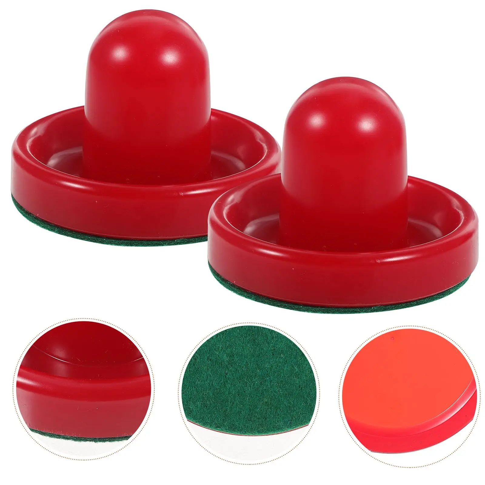 8Pcs 76MM Mini Air Hockey Table Air Hockey Pushers Pucks Replacement for Tables Goalies Header Kit Mini