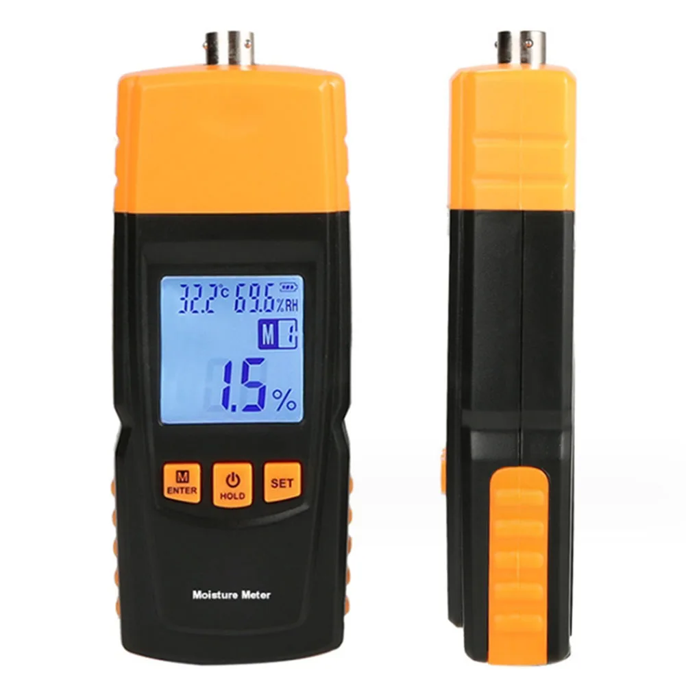 

Portable GM620 Digital Wood Moisture Meter 2~70% Humidity Tester Double Testing Probe Timber Damp Detector Moisture Detector