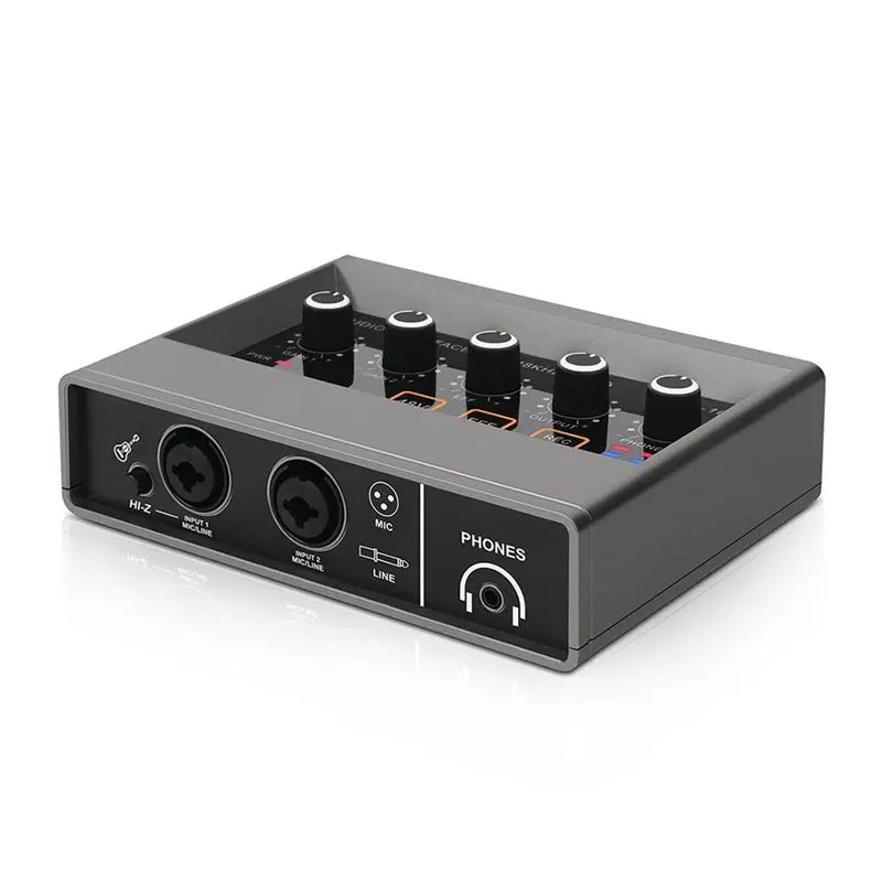 전문 오디오 믹서 USB 오디오 인터페이스 사운드 카드 DJ 장비 레코딩 스튜디오 일렉트릭 기타 컨버터-POS