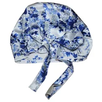 Birdtree 100% Mulberry Silk Bonnets Women  Bowtie Sleeping Night Cap Pure Hair Wrap Beanie For Curly Girl Headwrap A34322M 2