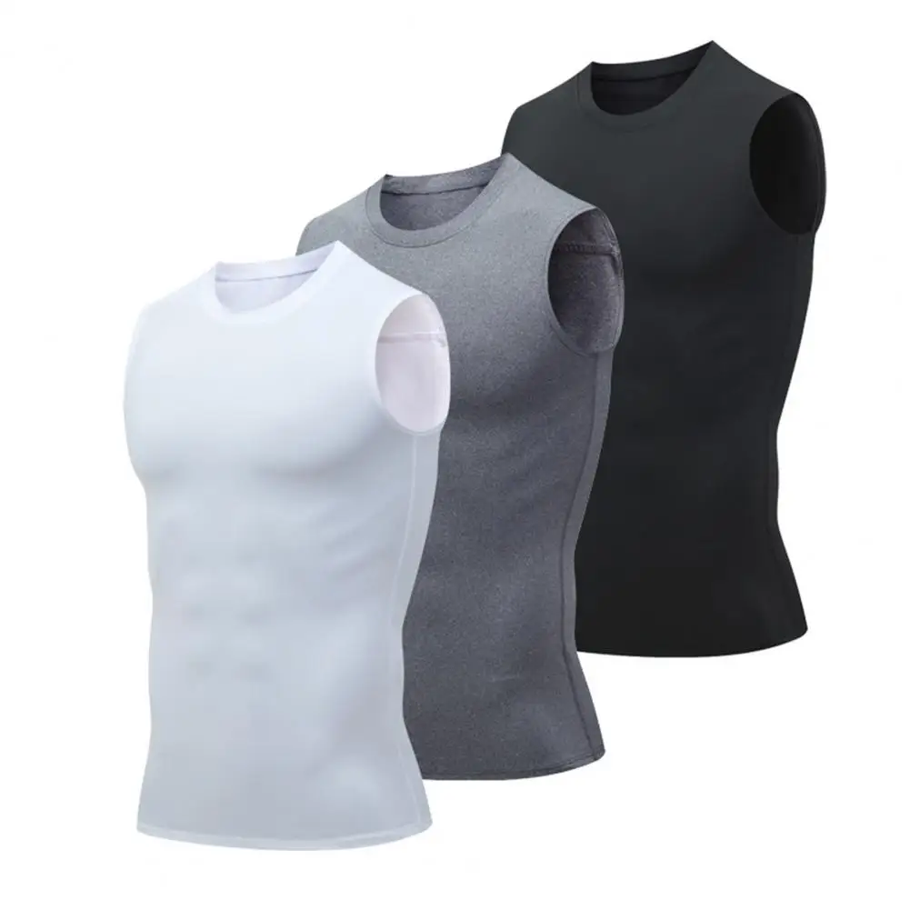 

Athletic Tank Top Men's Summer Sport Vest O-neck Sleeveless Quick Drying Tank Top for Basketball Fitness Slim Fit for Active