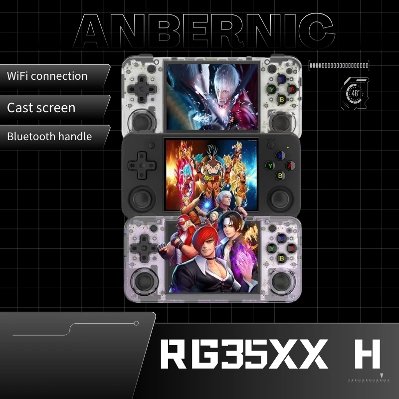 RG35XX H Hand-held Consoles For Playing Video Games 3.5-inch IPS 640*480 Screen Retro Game Player 3300 mAh 5000+ Games