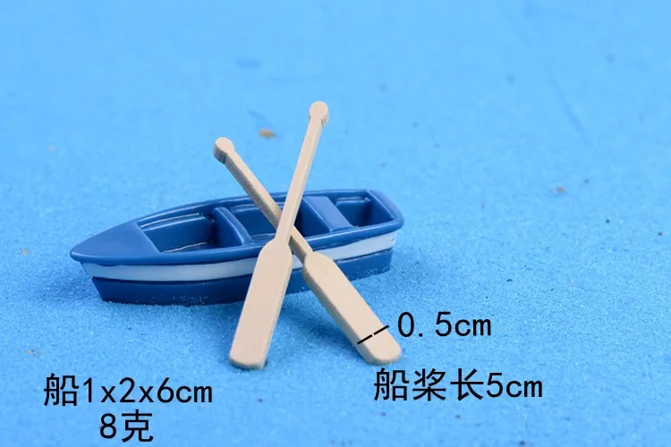 Small Boat And Paddle Small Ornament Diy Material Bryophyte Micro Landscape Meaty Plants Miniatures Figurine Garden Tools 1 Set miniature ornament miniature figurines miniature scenery material ornament crafts
