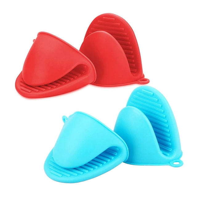 1 Pc Silicone Pot Holders, Heat Resistant Rubber Oven Mitts, Mini Oven  Gloves For Kitchen Cooking & Baking, Kitchen Accessories