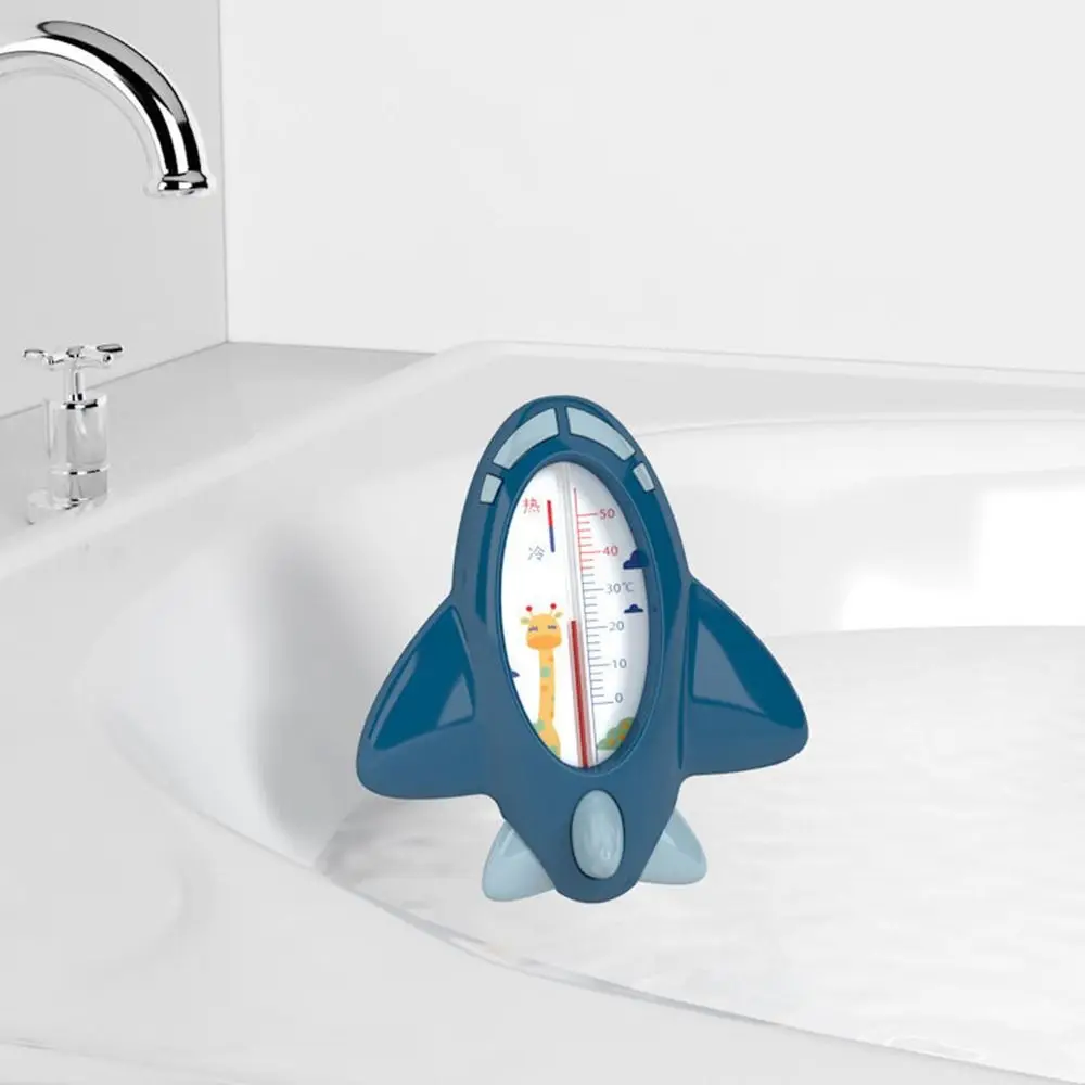 Airplane Shape Baby Bath Thermometer Safety Cartoon Infant Spas Bath Toys Water Proof Floating Pool Temperature Gauge Toddlers